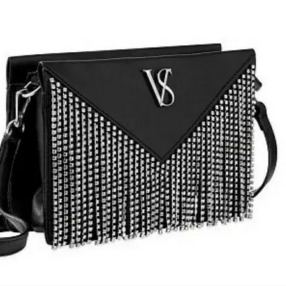 VS Rhinestone Fringe Glam Crossbody Bag - Picture 2 of 10